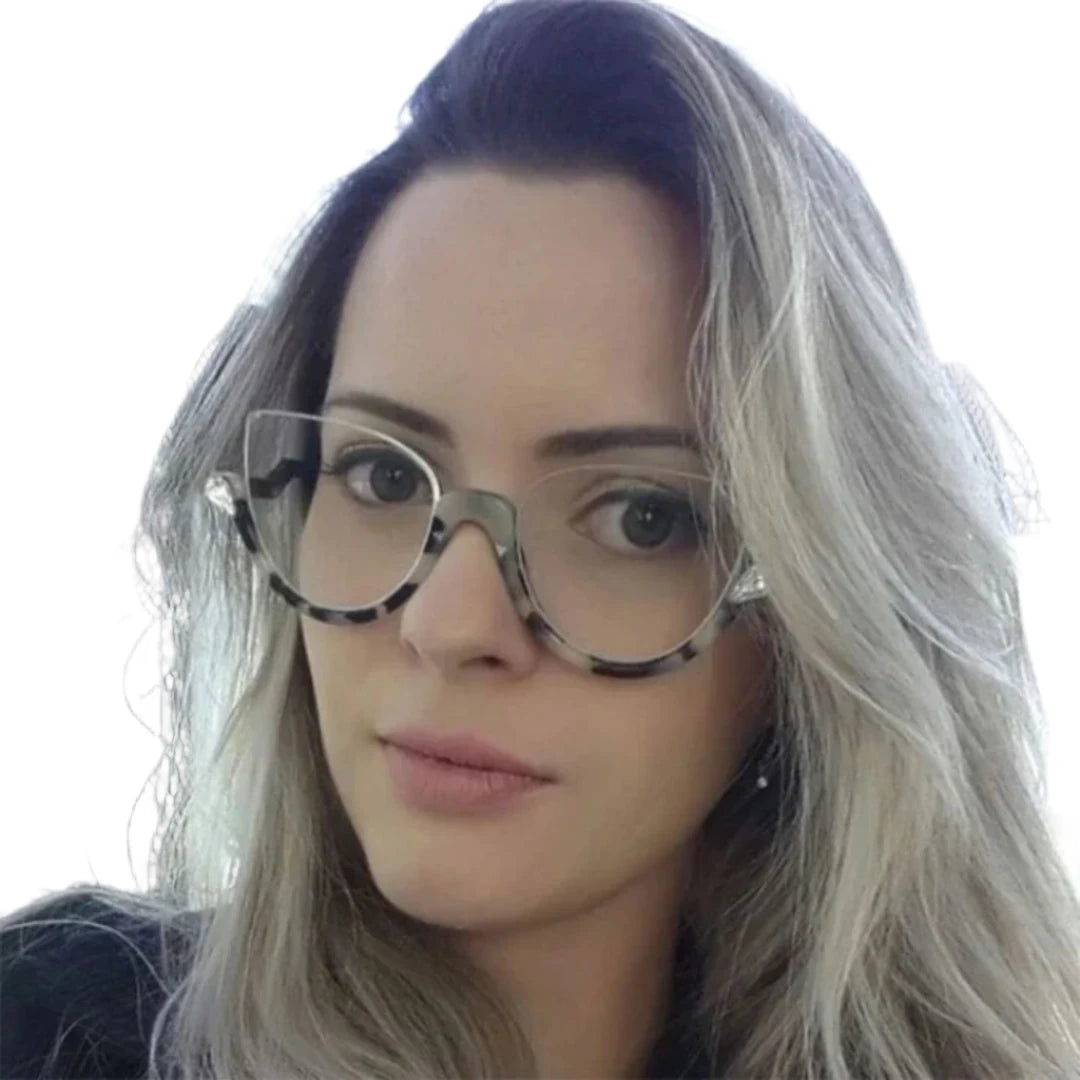 Half Frame Cat Eye Glasses Frames