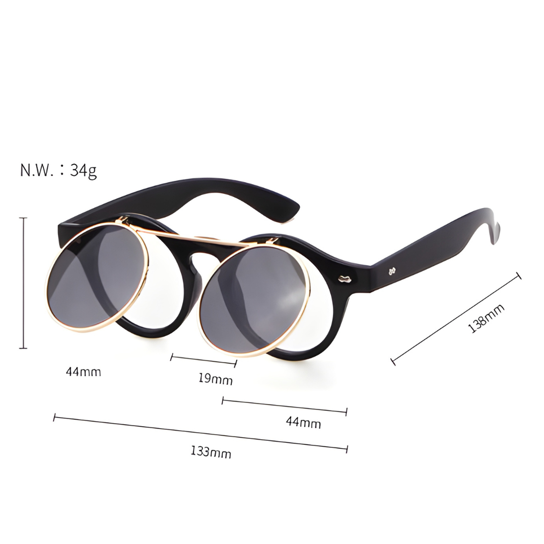 Round Flip Up Sunglasses
