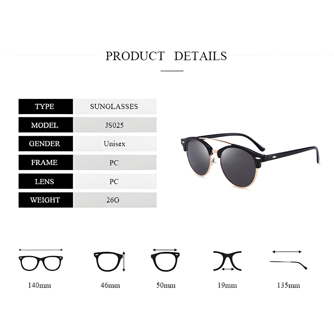 Round Vintage Polarized SG