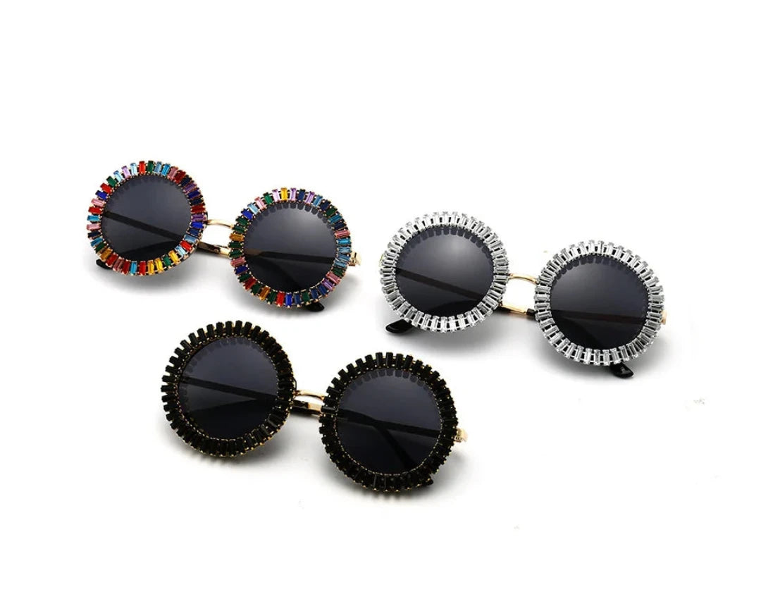 Rhinestone Round Punk SG