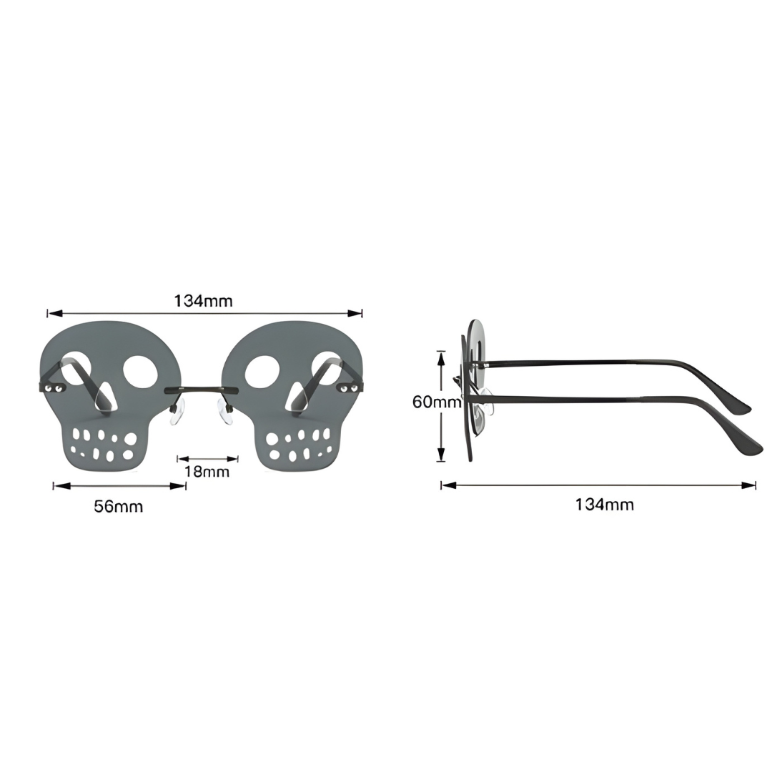 Skull Sunglasses Men Prom Women Party Hollow Out Skull Sunglasses Eyewear Fashion Personality All Saints'Day Funny Glasses