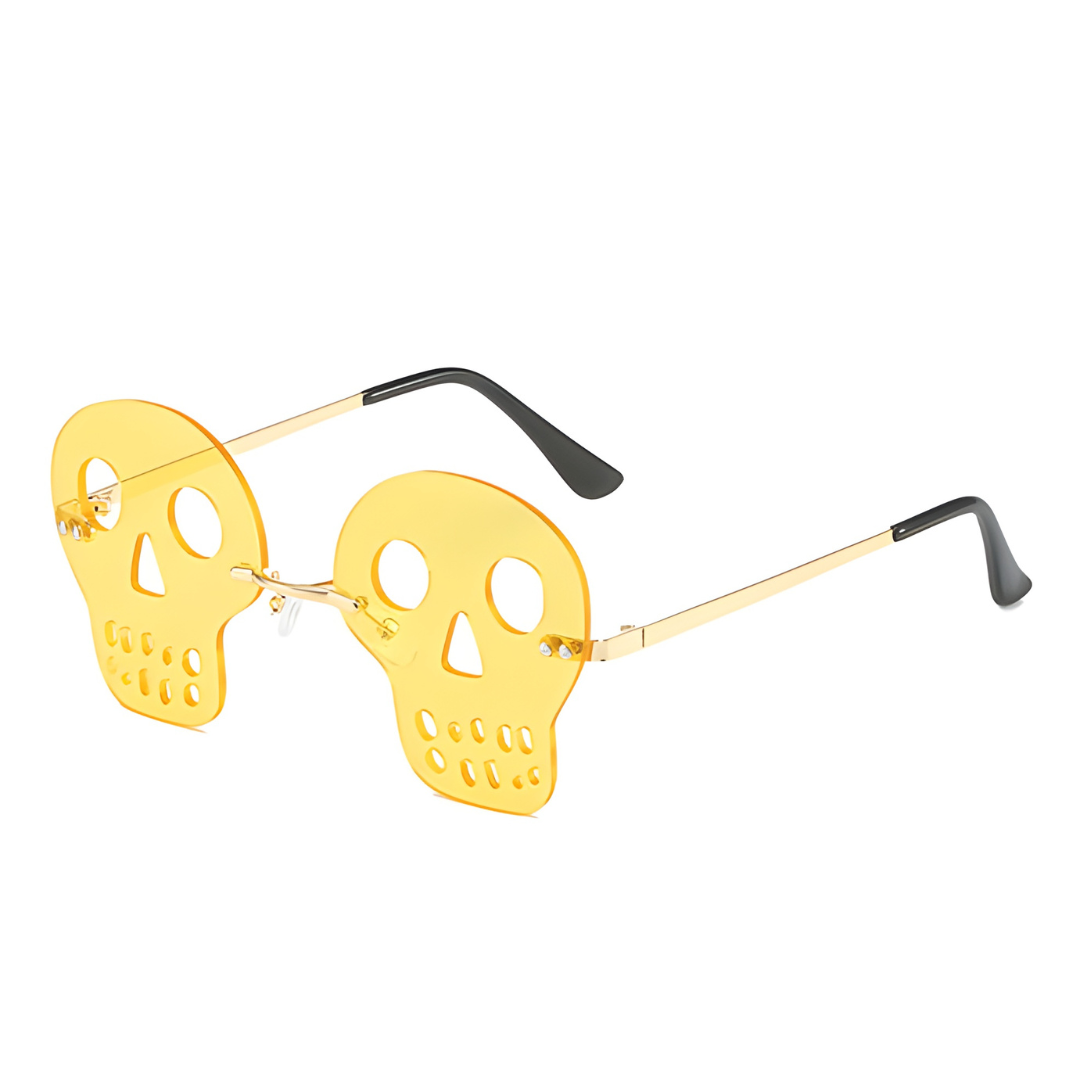 Skull Sunglasses Men Prom Women Party Hollow Out Skull Sunglasses Eyewear Fashion Personality All Saints'Day Funny Glasses