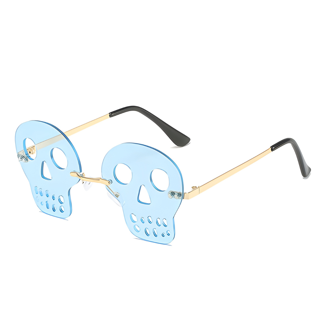 Skull Sunglasses Men Prom Women Party Hollow Out Skull Sunglasses Eyewear Fashion Personality All Saints'Day Funny Glasses