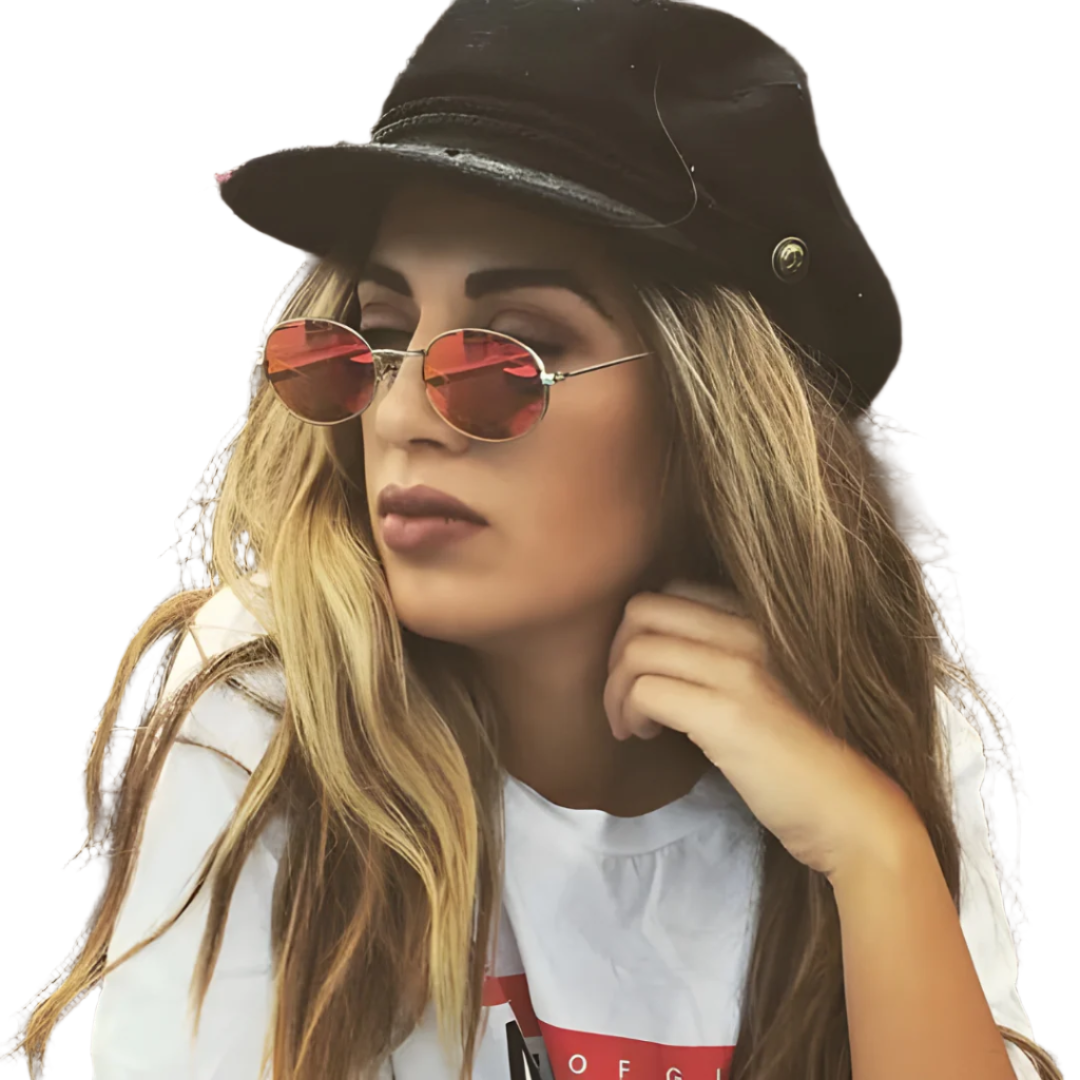 Small Oval Mirror Sunglasses