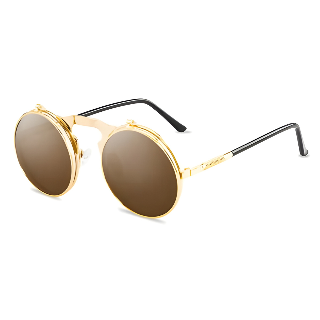 Vintage Steampunk Flip Sunglasses