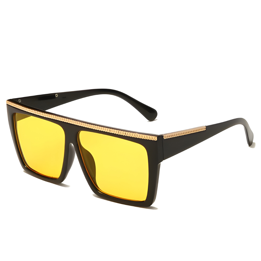Woman Wide Groovy Plastic Sunglasses1