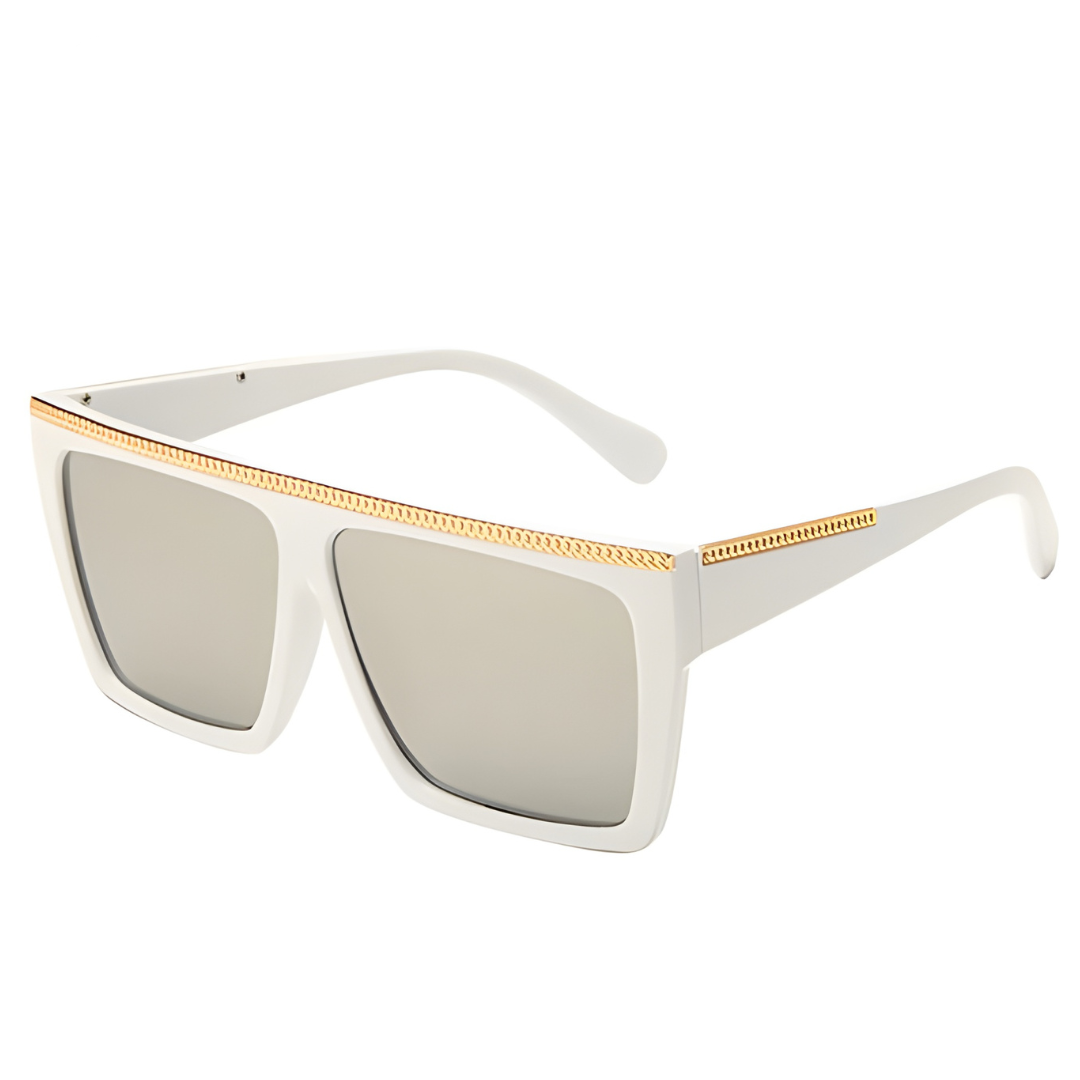 Woman Wide Groovy Plastic Sunglasses2