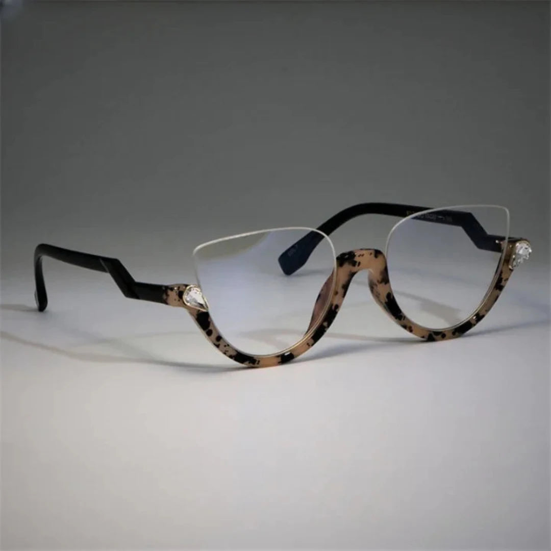 Half Frame Cat Eye Glasses Frames