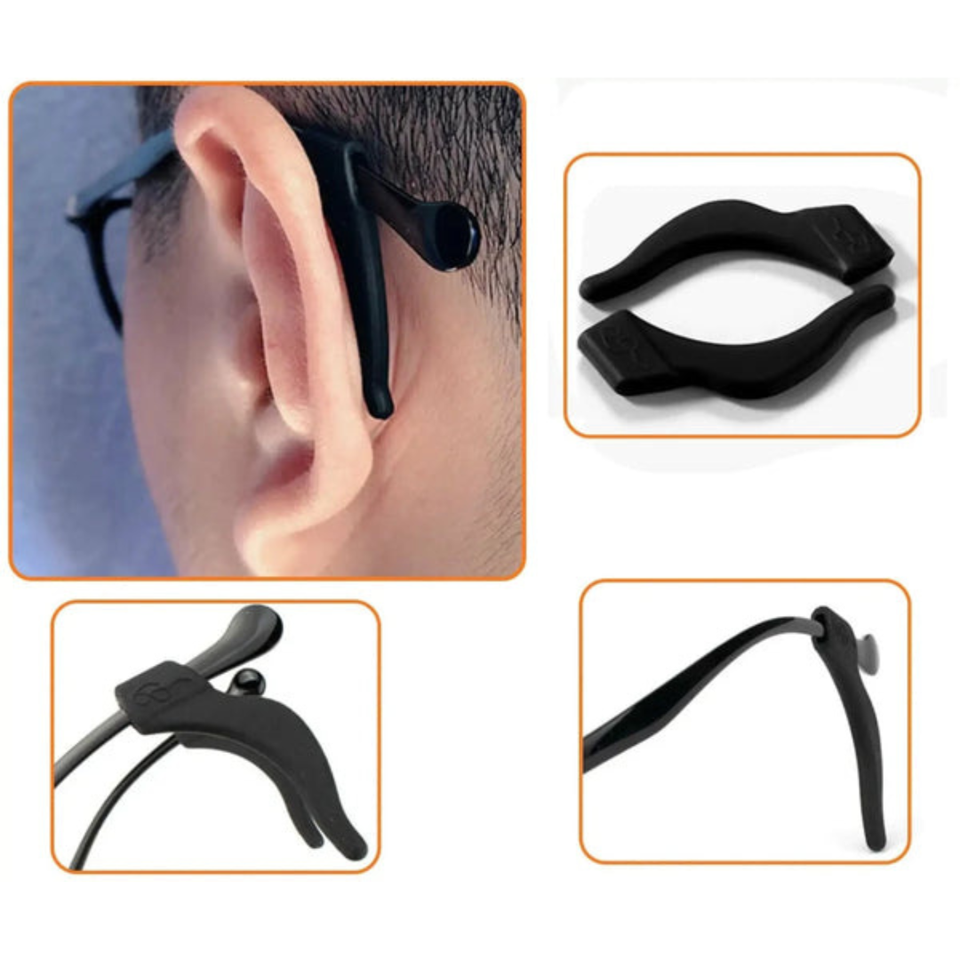 4 Pair Anti Slip Glasses Ear Hooks Tip