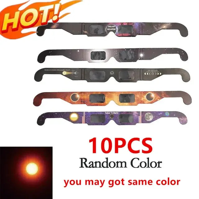 Solar Eclipse Glasses 1-100pcs Anti-UV Viewing Shades