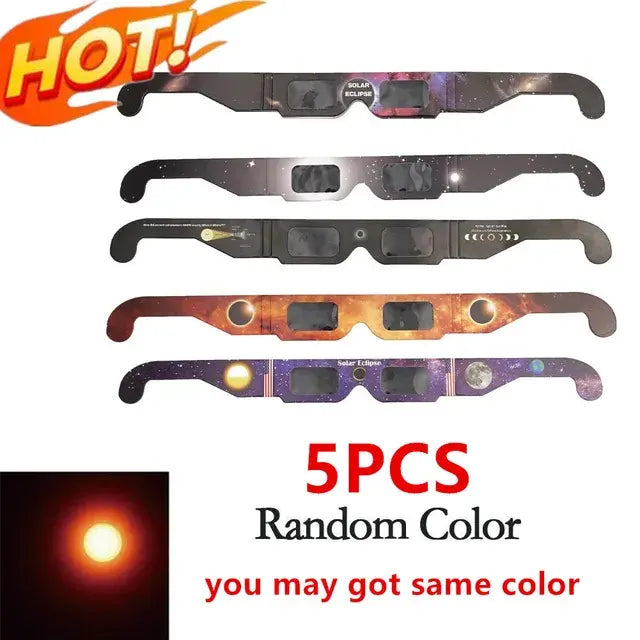Solar Eclipse Glasses 1-100pcs Anti-UV Viewing Shades