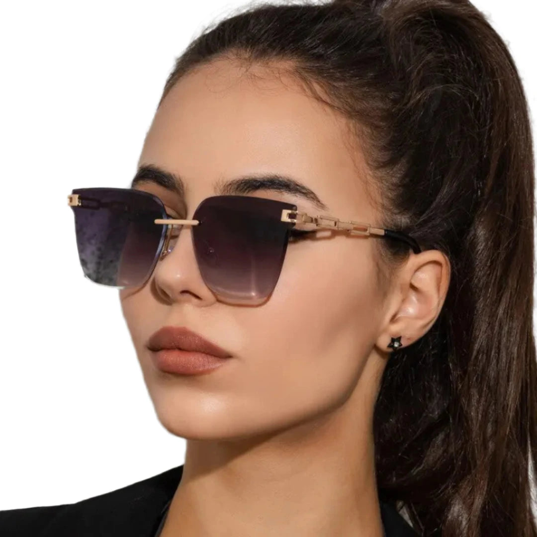 Cat Eye Frameless UV400 PC SG