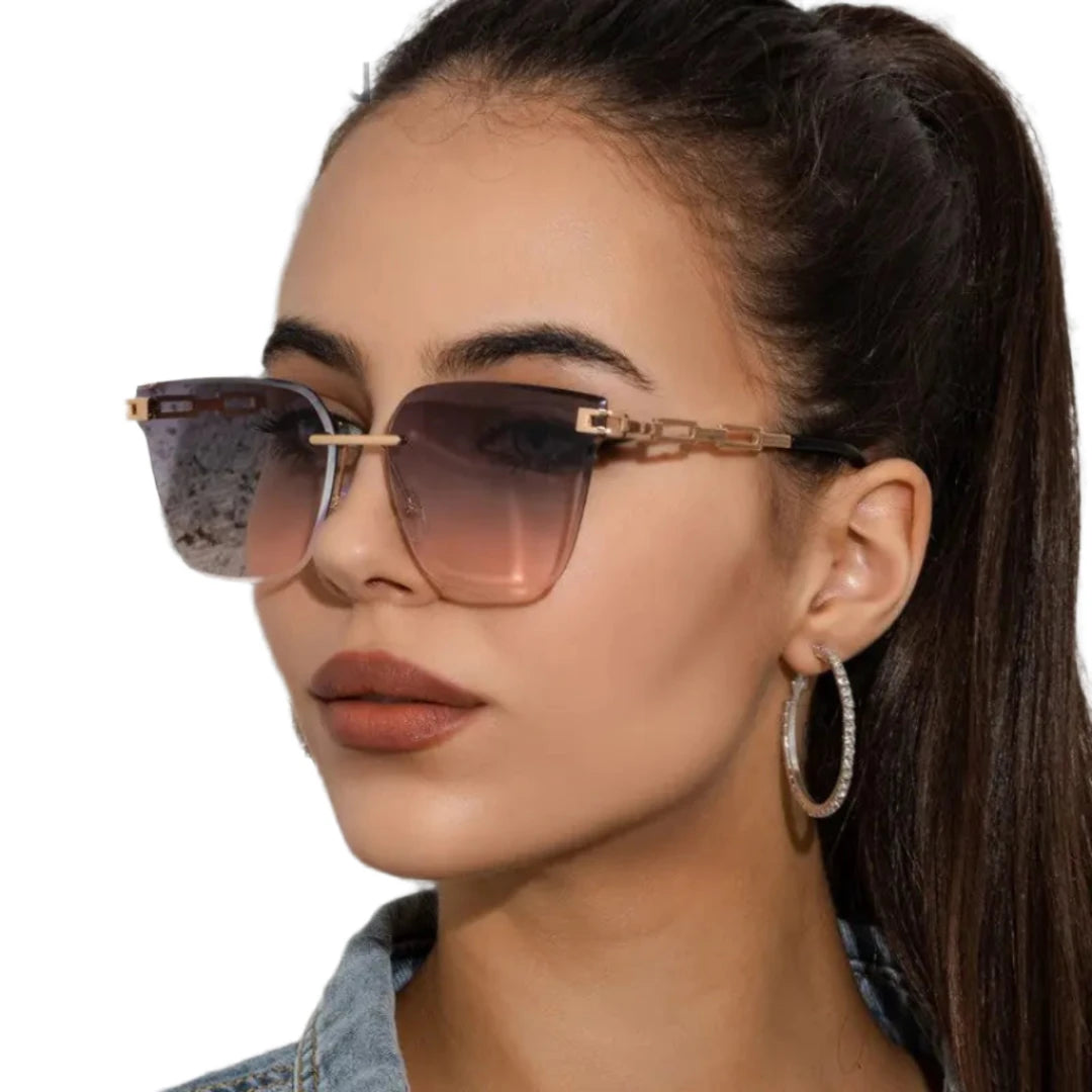 Cat Eye Frameless UV400 PC SG