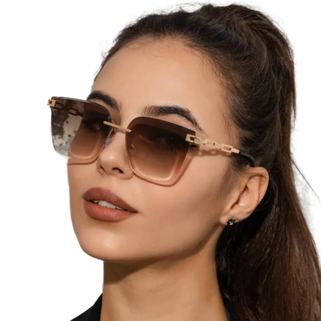 Cat Eye Frameless UV400 PC SG