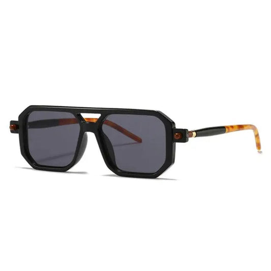 Double Bridge Leopard Sunglasses