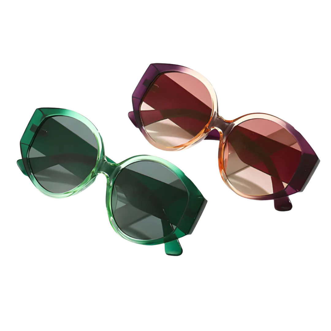 Retro Round Gradient Sunglasses