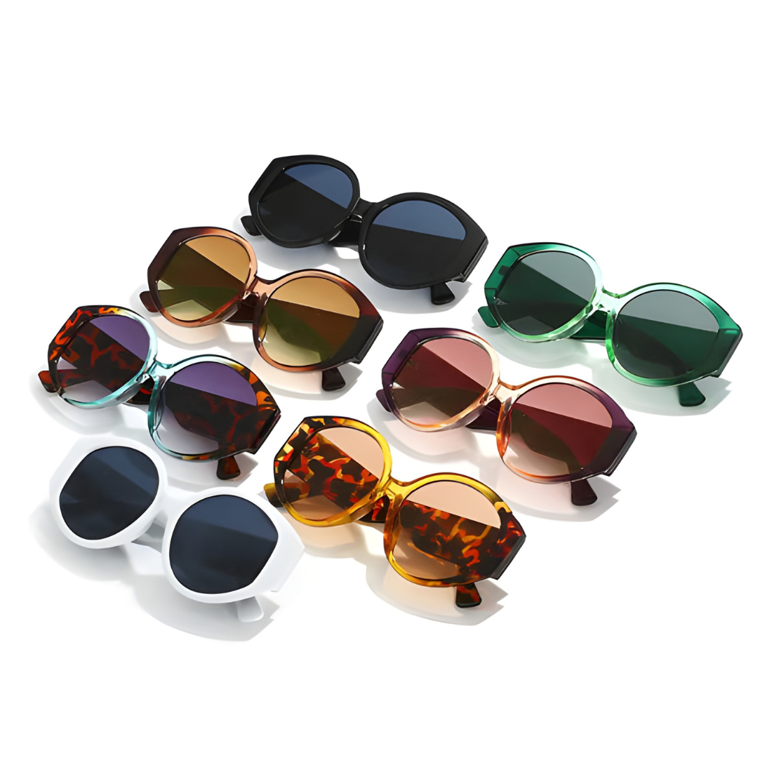 Retro Round Gradient Sunglasses