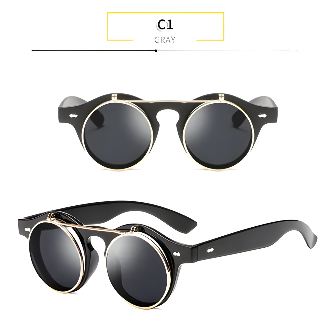 Round Flip Up Sunglasses