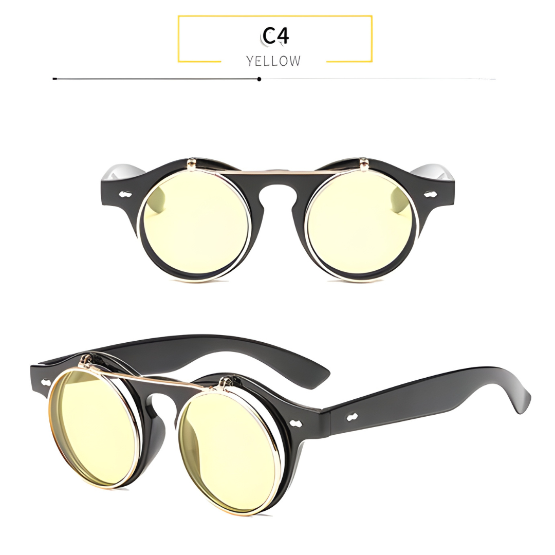 Round Flip Up Sunglasses