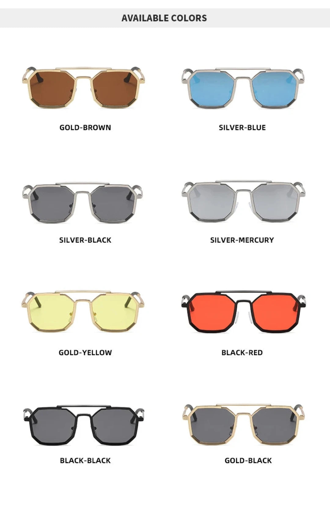 Metal Vintage Square Trendy SG