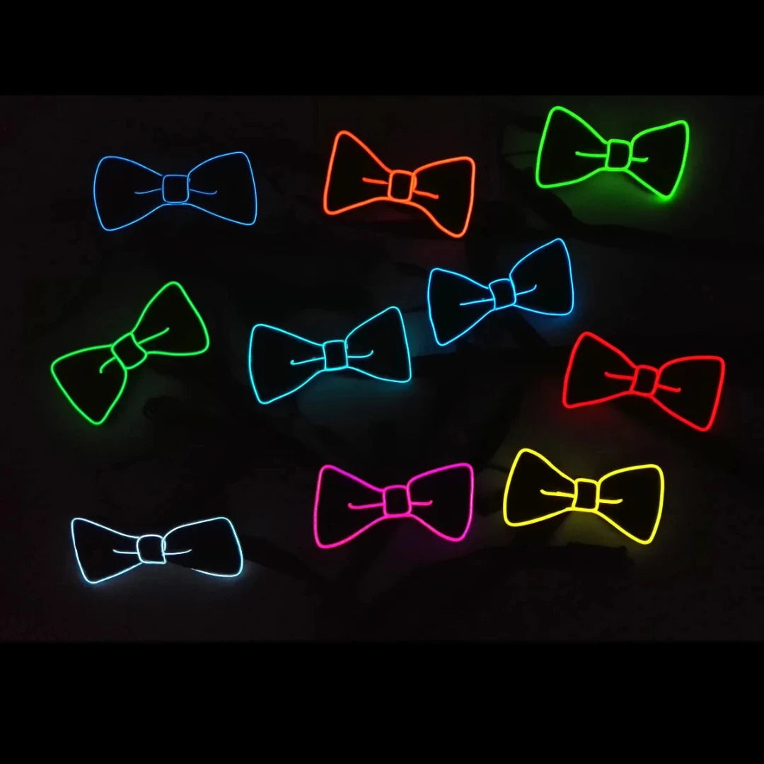 Glowing Luminous Hat Glasses Neck Tei