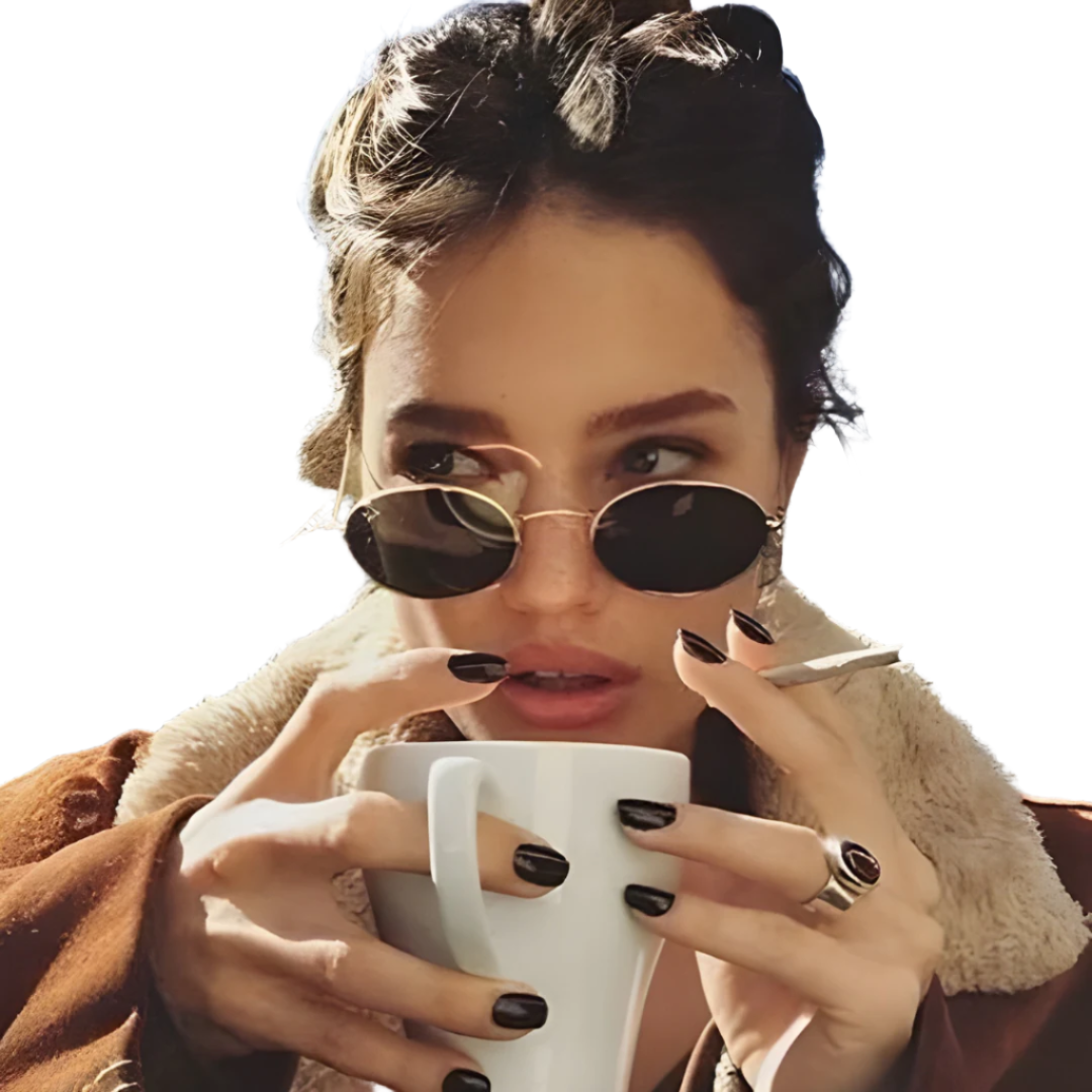 Small Oval Mirror Sunglasses