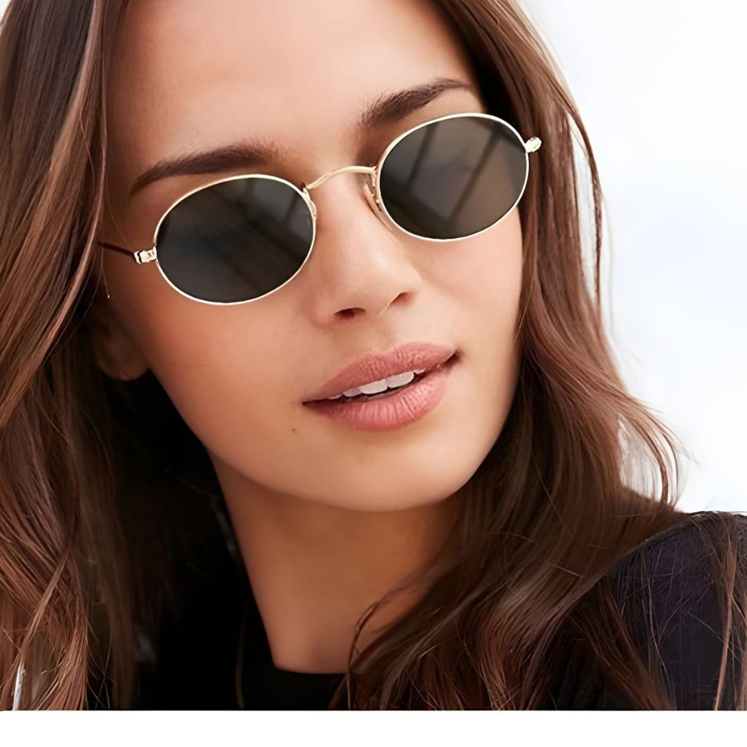 Small Oval Mirror Sunglasses